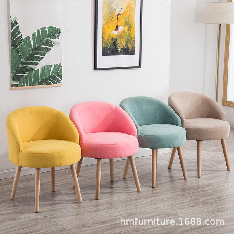 布艺单沙发阳台休闲椅卧人室客厅沙发代北现欧简约时尚2001意创实