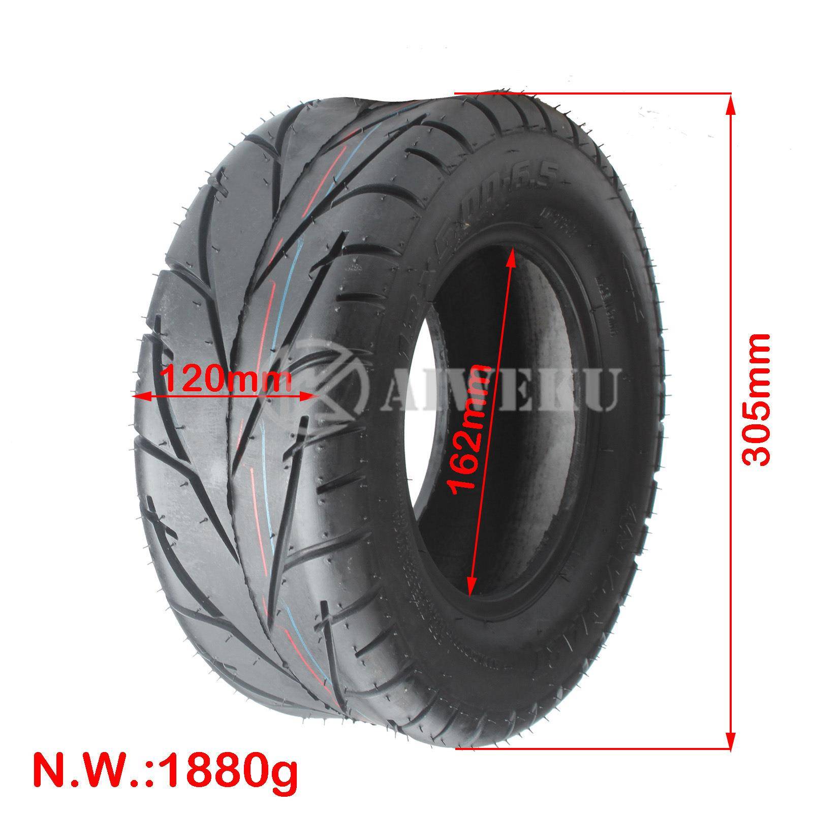 电动车卡滑轮板车13寸胎13x5.00-6.5公滩路6层80737胎改装沙车丁