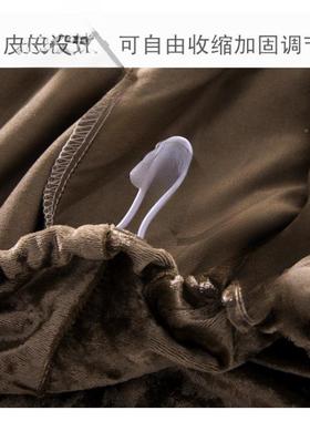 简约绒面全包头aN332Cd2套防尘罩套欧华式软包床床头罩时尚奢床