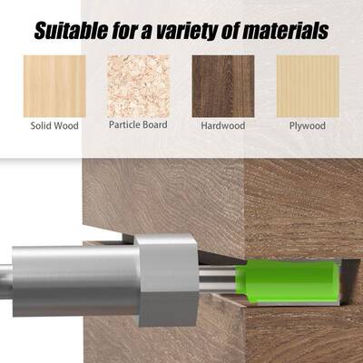 40件套8柄槽木工铣刀电铣底刀QFR头圆修边直刀圆开修边刀雕刻刀角