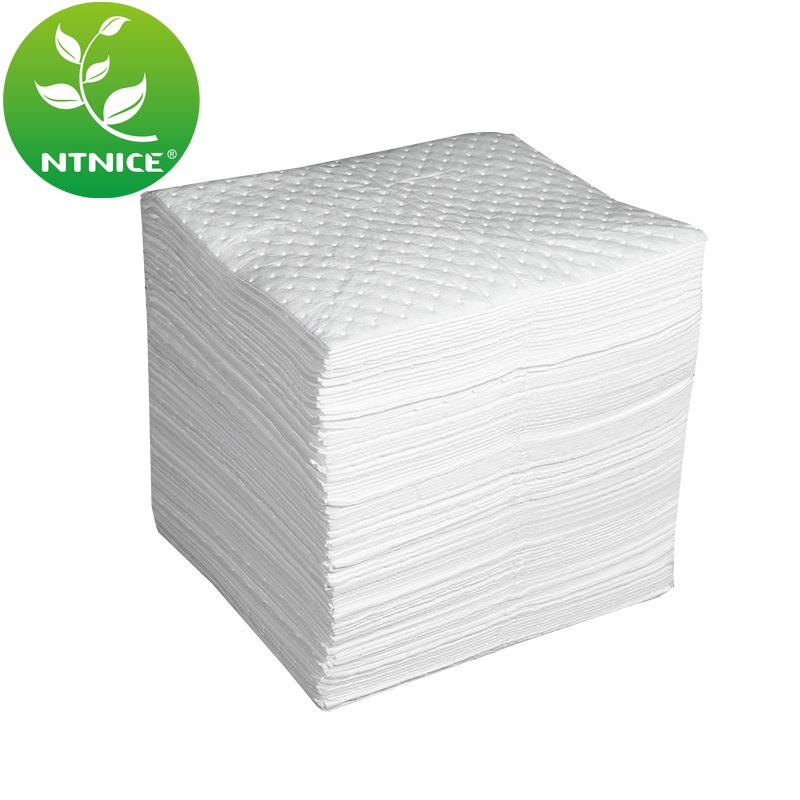 白色复厂合压m点吸OPDL-405油吸棉家直销吸附棉2m吸油毡只吸油不