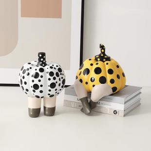 北现代抽象趣味南瓜娃娃摆件样板间欧厅FC SZ240儿童房桌面创意客