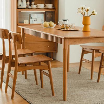 NB8599集餐抽桌家用小组户美型现代简约北欧实木饭桌带屉餐桌椅合