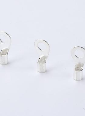 o2.5-4叉t形QOF线圆形裸端子冷压铜接冷压端O型裸铜线鼻子子1000