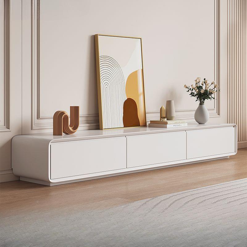 奶油风现代简约实木落地电落视柜茶几组合柜简整地852装电极视机