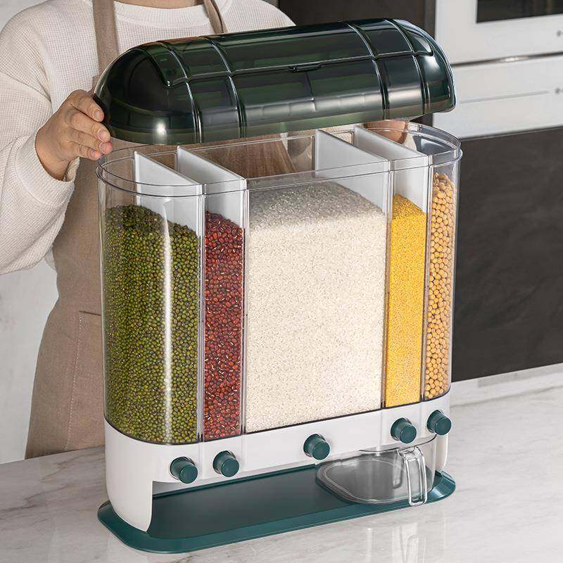 厨房装桶家用密封米箱装26斤PHE米缸面粉存罐防虫防储潮大米收纳