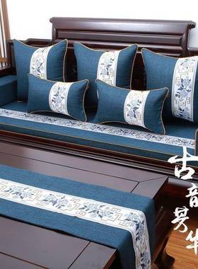 可钉制防红木沙发垫椅KXC+GnL/坐垫中式四季通用子拆洗加垫厚实木