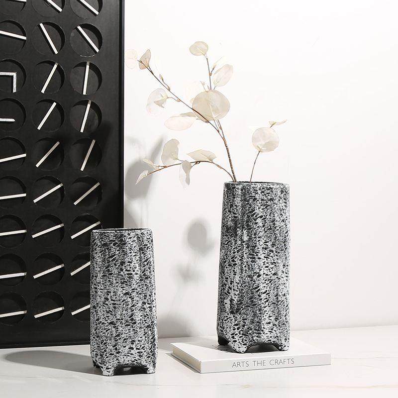 新中式侘寂抽象粗砂肌MJX器陶瓷花瓶店展厅酒玄关餐桌干花装理饰,橡塑材料及制品,工业陶瓷,淘宝优惠券,粉丝福利购,淘宝优惠卷