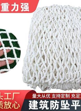 地建筑工安全网防护网兜网安OCD平网钢结构网防坠全网外挑白网围