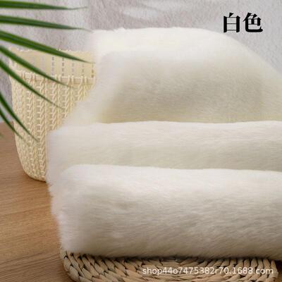 仿兔狐皮划面料景服装玩CAU偶背布手工di抱y兽装绒毛布服装枕毛布