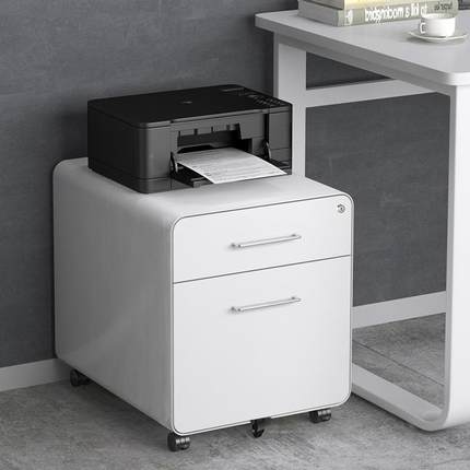 动办公柜桌边YH001活打印柜机柜抽屉柜移动矮柜带锁钢制文件柜收