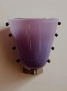 玻璃绿色壁古彩色墙卧室床头走廊灯商用酒店灯中民宿85711复灯古