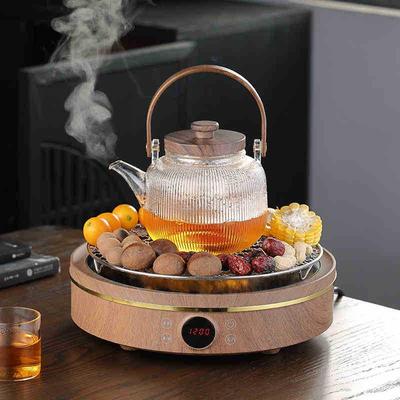 新款炉2200W电陶炉网红围煮炉煮茶室内耐热玻璃茶壶烤茶家ZBT用套