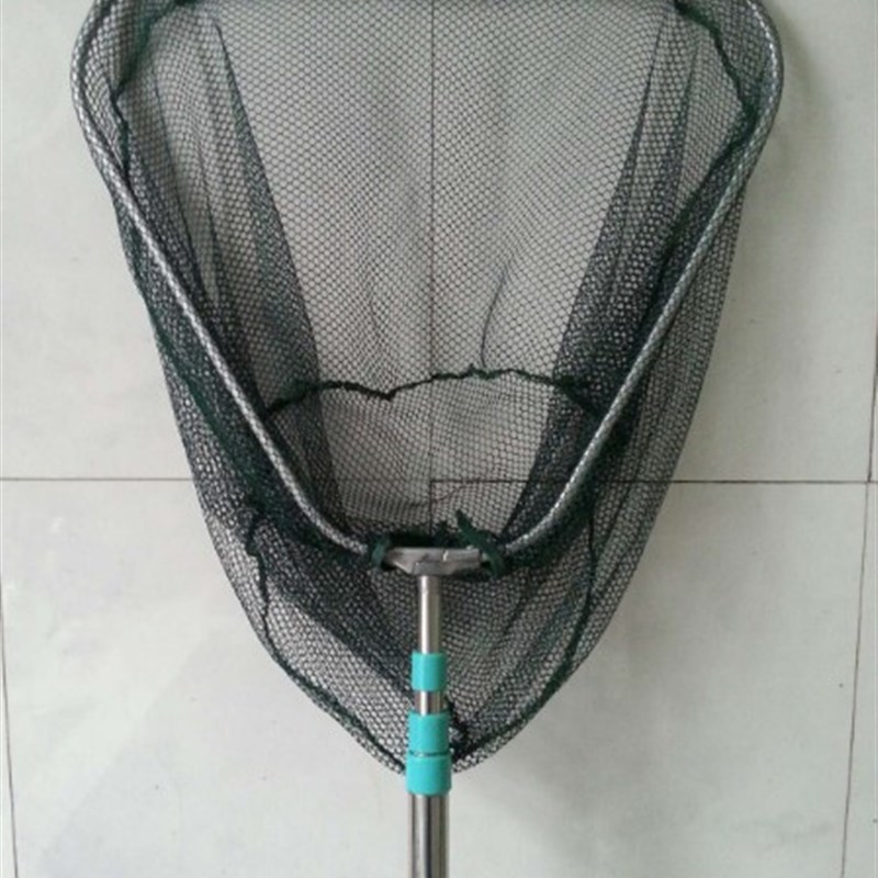 神燕3米不锈钢钓鱼抄网捞大鱼网兜密网渔具抄鱼网定位伸缩折叠米