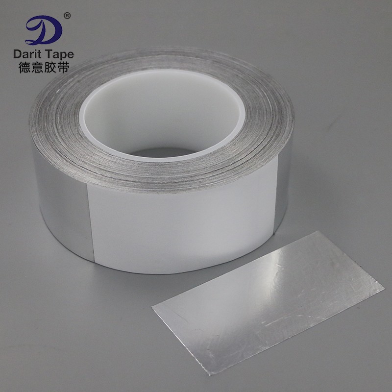 加厚铝箔胶带耐高温防水隔热屏蔽锡箔纸胶带 铝箔卷材切片 可订做