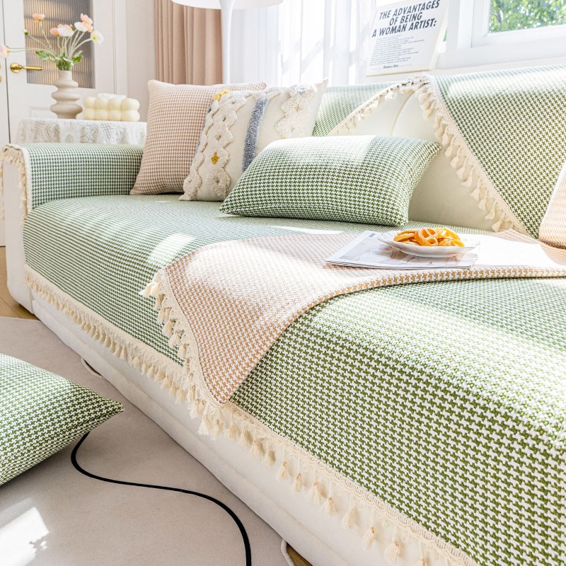 棉麻沙发垫四季通用高档简约亚麻透气布料沙发套罩靠背防滑盖布巾