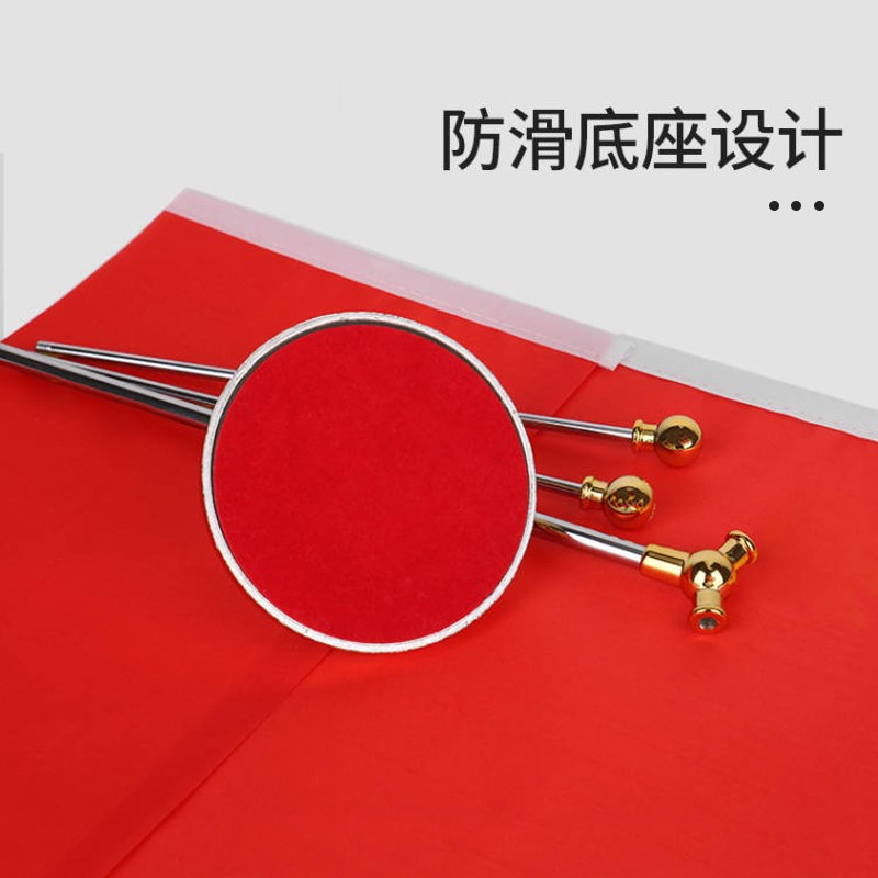 沙特阿拉伯Y型杆旗架办公室会议室桌旗 座经贸洽谈旗帜摆件