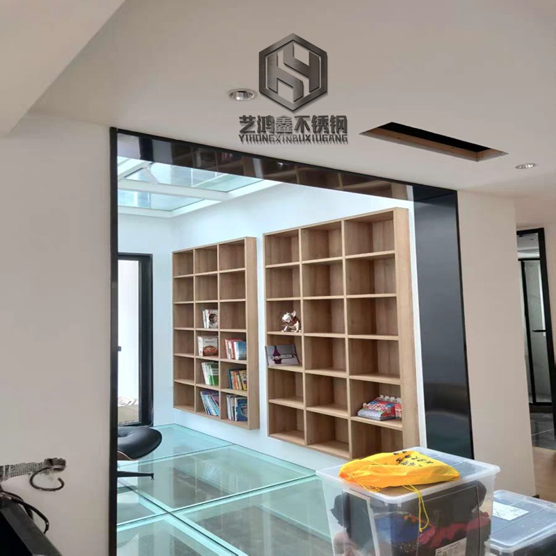 不锈钢门套窗套金属包边条收边哑光极窄阳台垭口踢脚线黑钛金边框