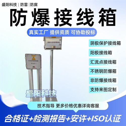 壁挂式牺牲阳极防爆接线箱 燃气区域阴极保护阳极地床汇流箱