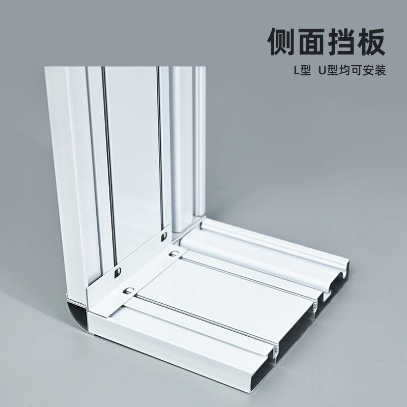 窗帘品盒挡板成一体盒单窗帘盒挡轨窗盒轨道双顶装墙帘装窗帘配件