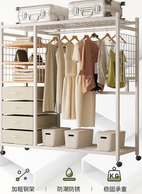 衣架简TPJ易室衣柜布衣柜衣橱简小户型家出用卧租房用开放约式衣