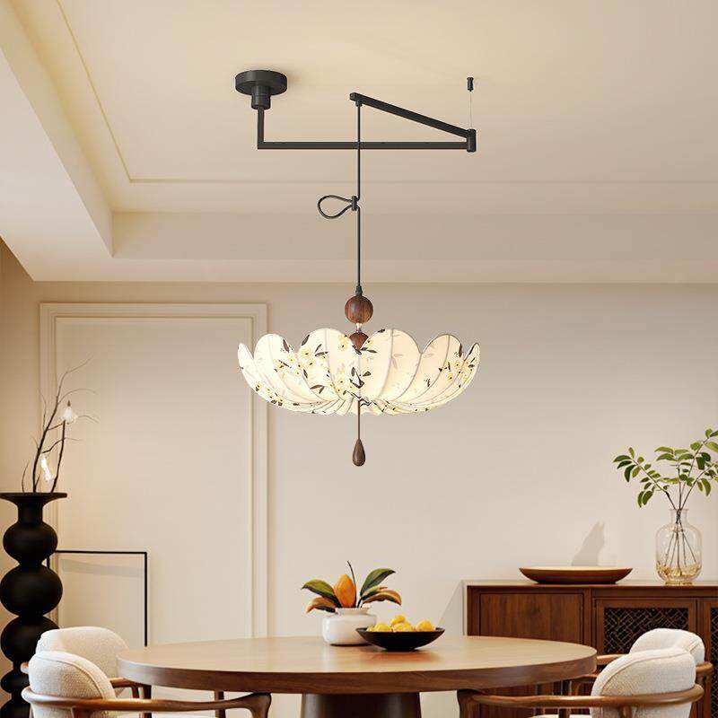 宋氏美学卧室灯书房复古灯艺印花床吊吊灯全808光谱头护眼餐厅吊,家装灯饰光源,智能吊灯,淘宝优惠券,粉丝福利购,淘宝优惠卷