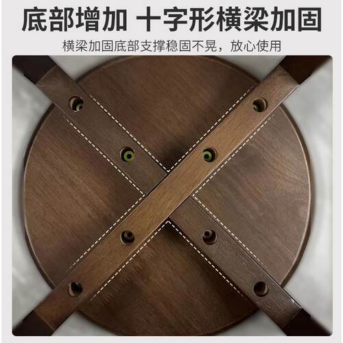 实木圆子家用放高板凳N852N39现代简约小凳子凳矮凳客厅叠木凳餐