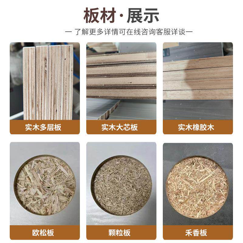 卧分段衣柜家用室万华香板免拉手整体衣禾柜极式简18厘分段式衣加