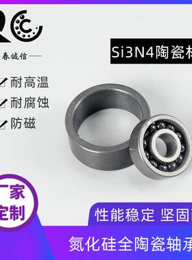 现货合直供317氮化硅全瓷密轴承混高速高精微6204耐高温滚陶珠