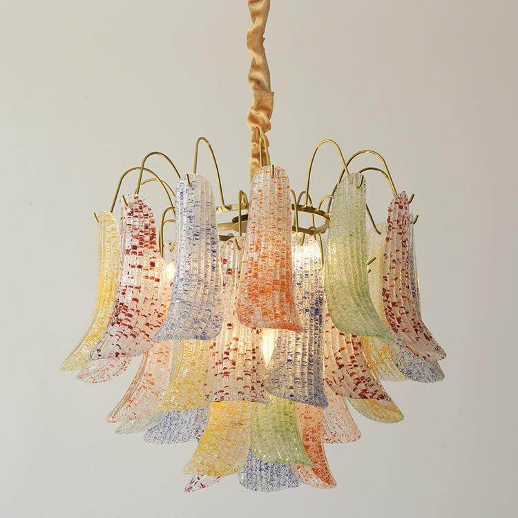 法式创意轻水餐晶奢吊灯复古彩色厅灯别墅复式v客intage557卧室厅,家装灯饰光源,智能吊灯,淘宝优惠券,粉丝福利购,淘宝优惠卷