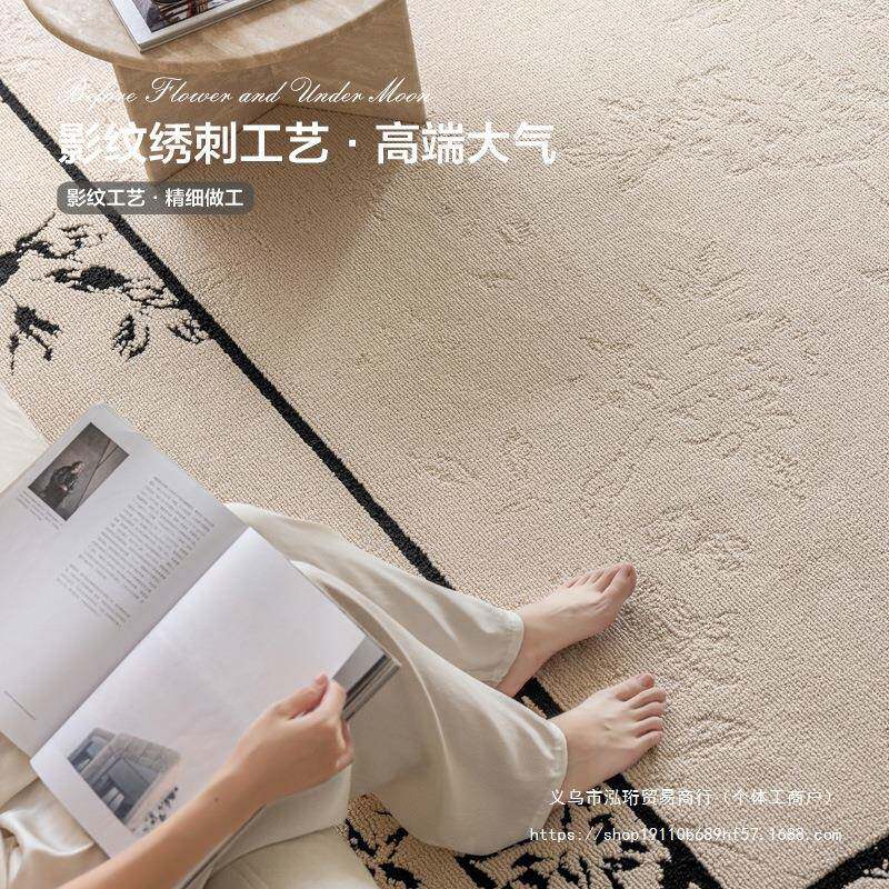 式防中法地毯客厅复古防水污2025新F98HT9T8款奶油风免洗可擦轻奢