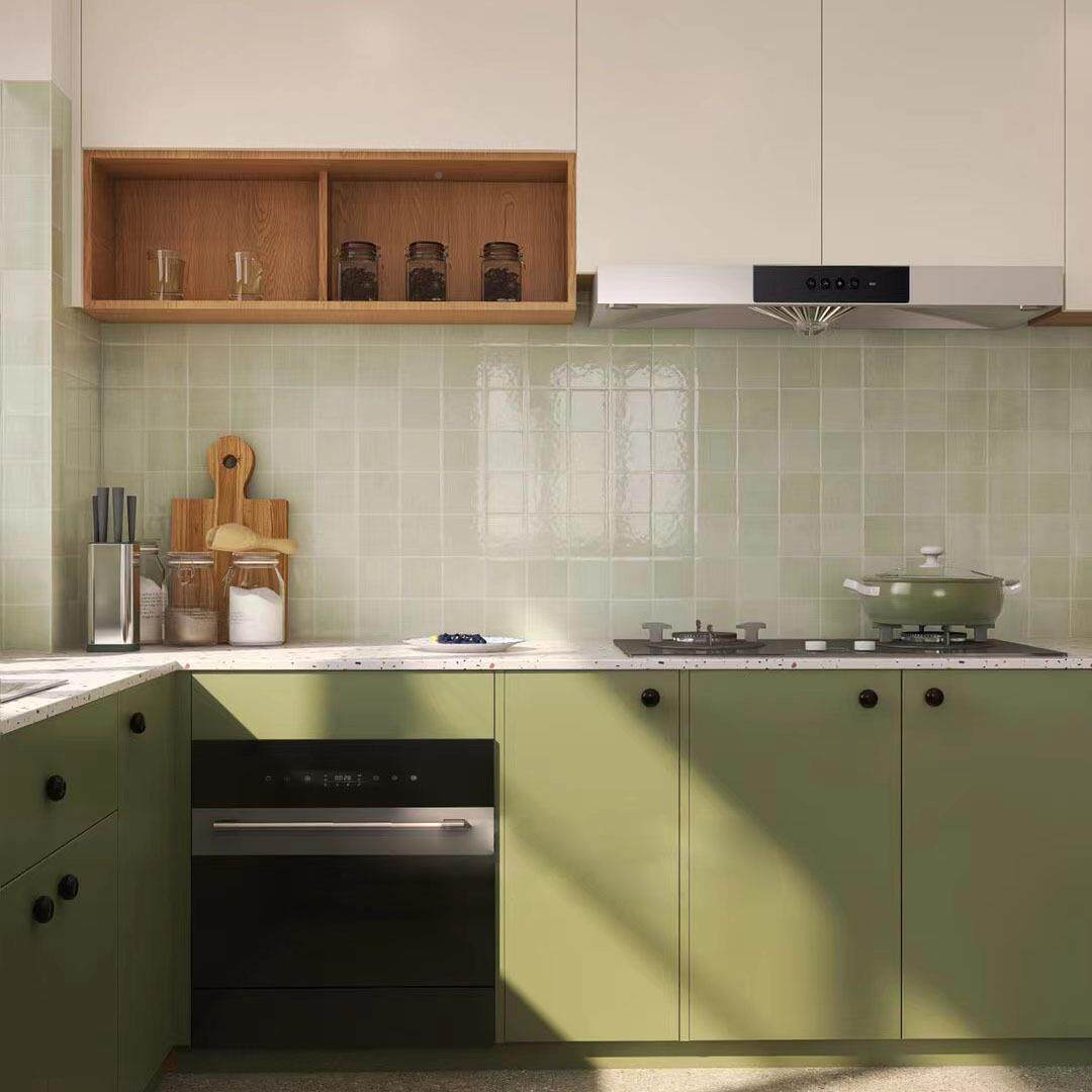 西班渐LG2米白变复古长工条生手砖民牙宿浴室卫间高透釉格子瓷砖