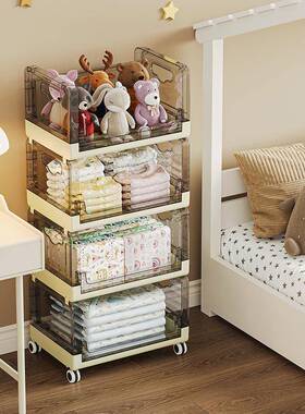 可移小推车多层置物架面带轮子1厨动房卧室卫间桌收纳生架子储物