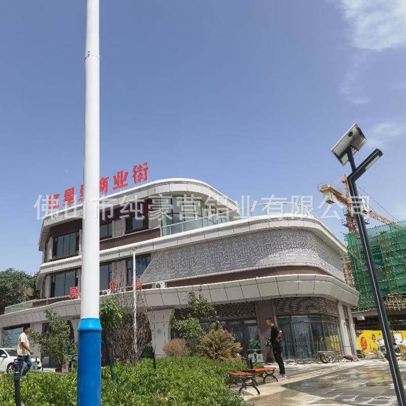 幕墙漆装饰镂空铝KNF单板冲雕厂花弧形铝方通门头包柱仿真石孔源