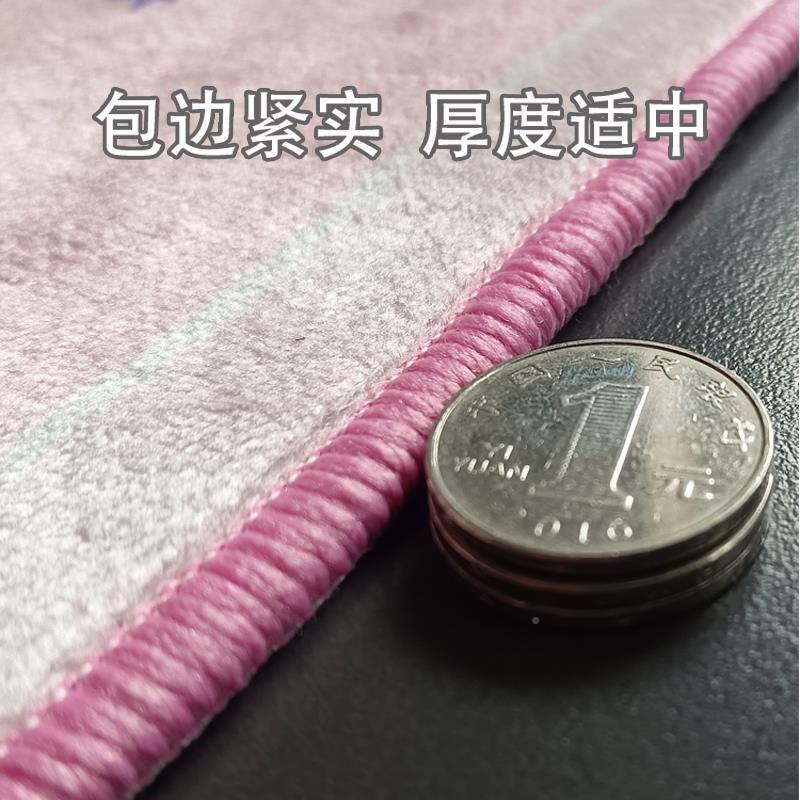 GZ6M床儿童公主房子粉色花F75H89H9朵圆形地毯女孩卧室边垫阅脑读