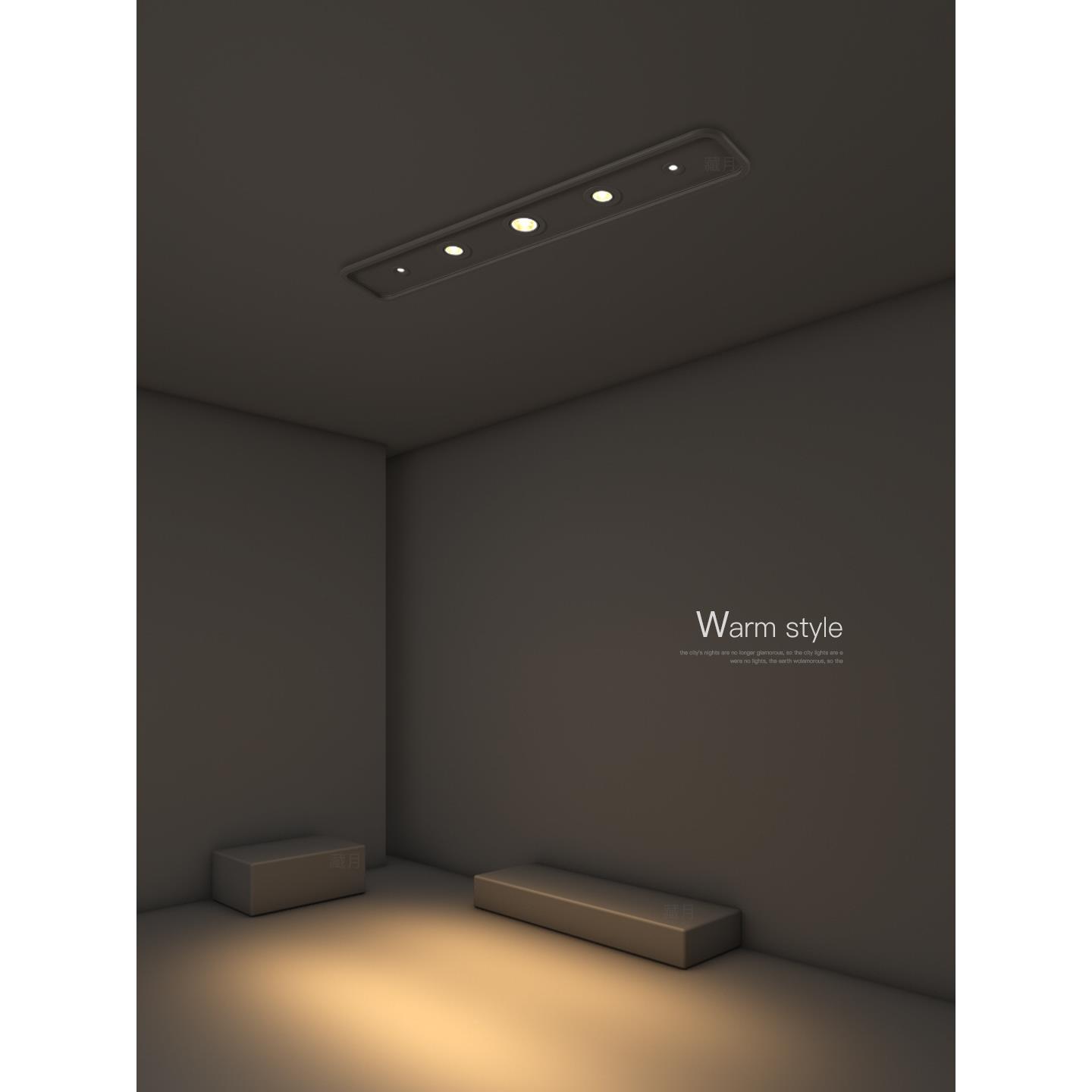 长条le室d吸顶灯简约代无主现灯走过道廊灯创意卧332灯客厅灯玄关