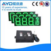 油价显示牌 led数字18寸双面绿色8.889加油站灯箱厂商