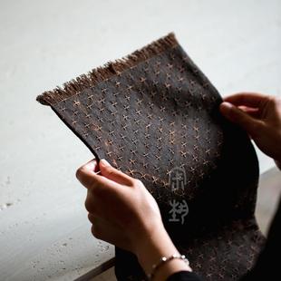 十字纹款 86奢茶布短隔热茶个垫茶 茶席家用茶室干泡垫茶桌垫轻25