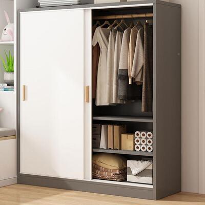 简易小衣OGP柜家用组卧室户型储物柜出租房屋用新款加厚推拉门衣