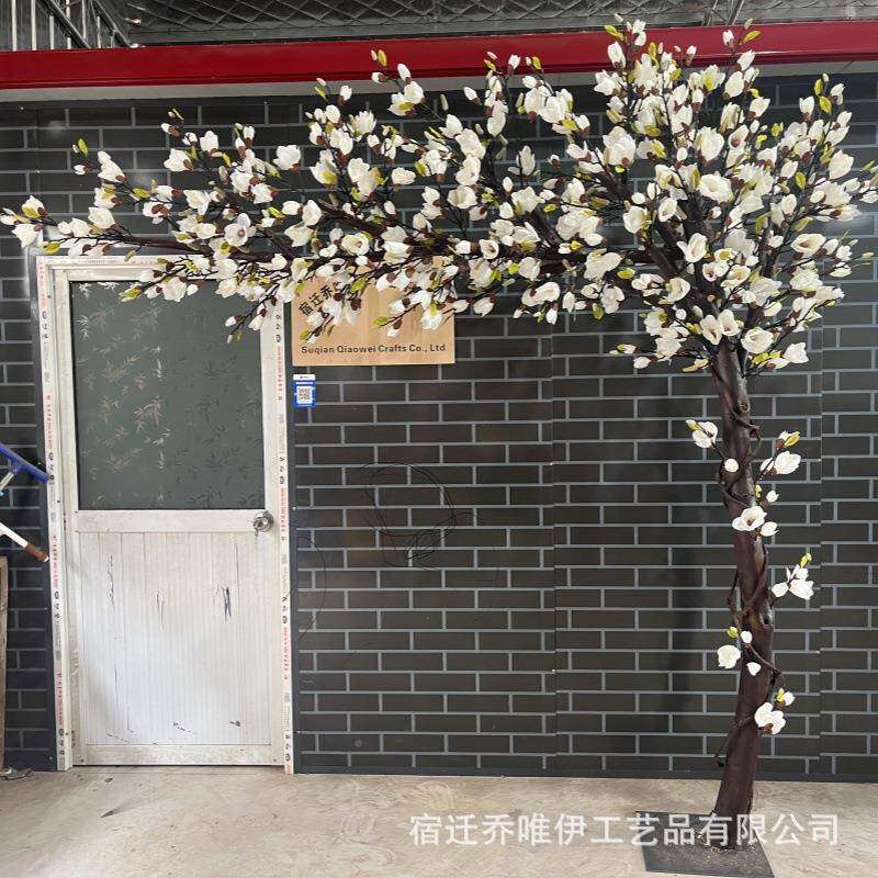 仿真玉花植树假树大型活动物兰造型内25室外酒店橱窗装饰花室艺软