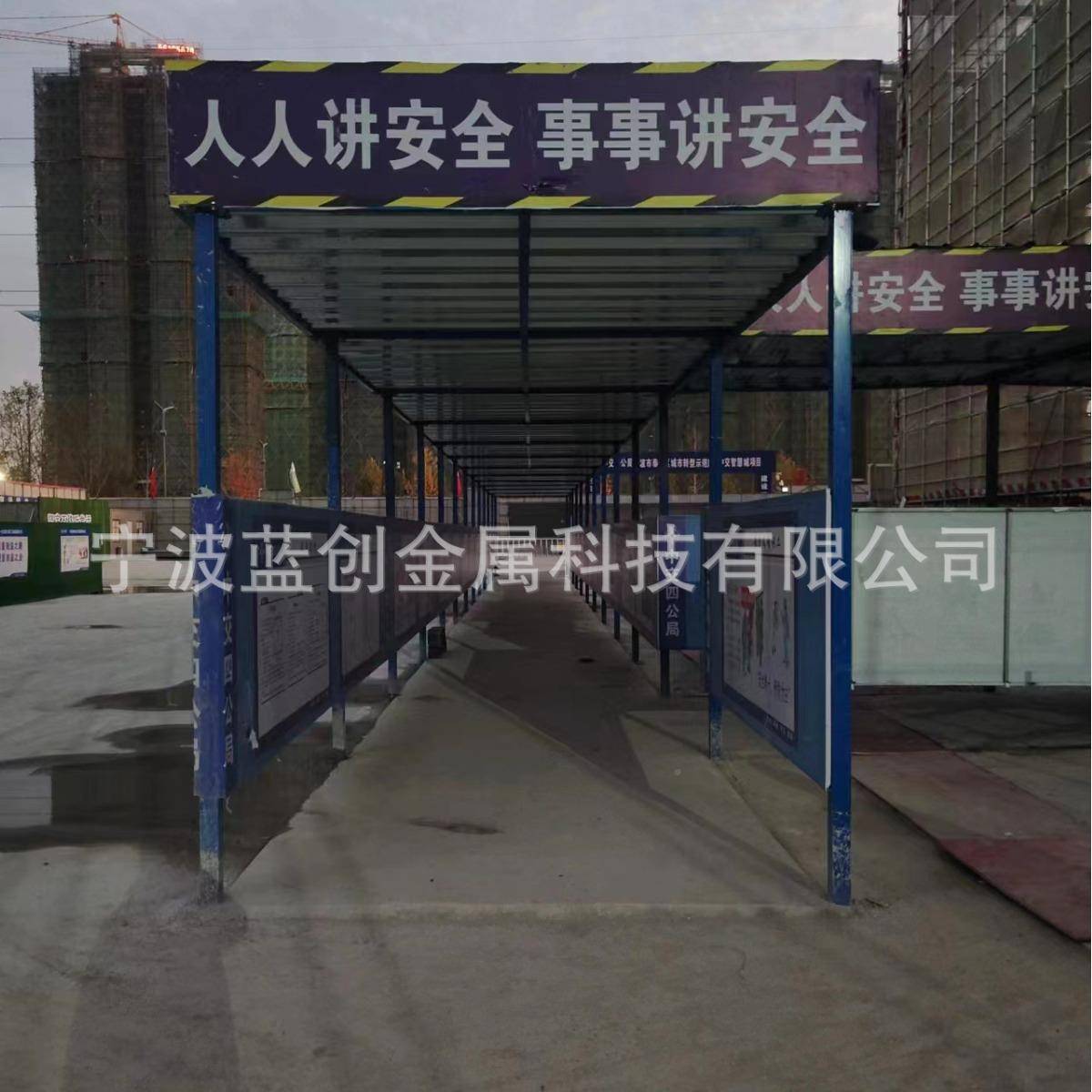 筋棚建筑施工防定型钢筋895护棚化标准化工地钢通道钢筋棚安全通