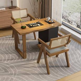 可移动阳台几家用小茶台实木茶桌椅子桌组茶合厅客小型泡茶无品牌