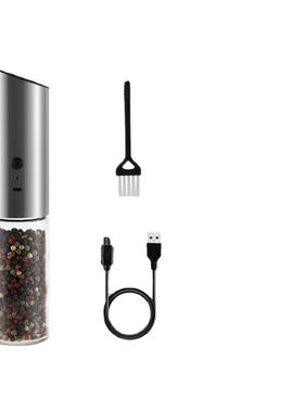 厂1050041家直发味亚马逊热销不锈椒钢电动研磨器磨香料黑胡胡椒