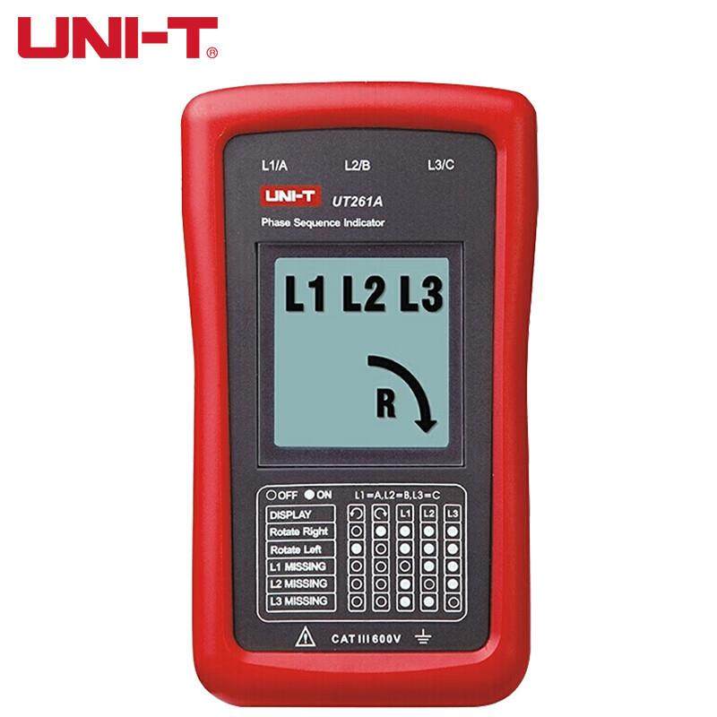 UNI-T优利德非接触式三相交流电相序及马达转向仪相位表UT261A