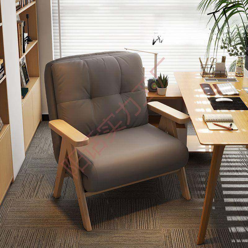 懒人沙发椅子床折床叠发MU用简家约午睡躺椅实木用卧室阳沙台电脑