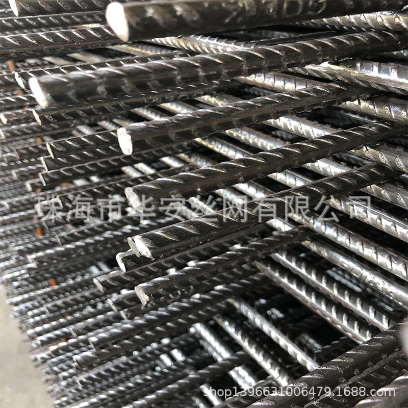 珠海建筑钢筋10厘焊接网片螺纹马路网冷拔丝网片地暖桥梁建筑网片