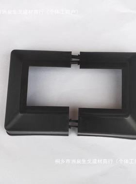 料分塑体脚盖护栏装饰分离一SFZ式柱脚帽黑色二合栏杆盖盖螺丝遮