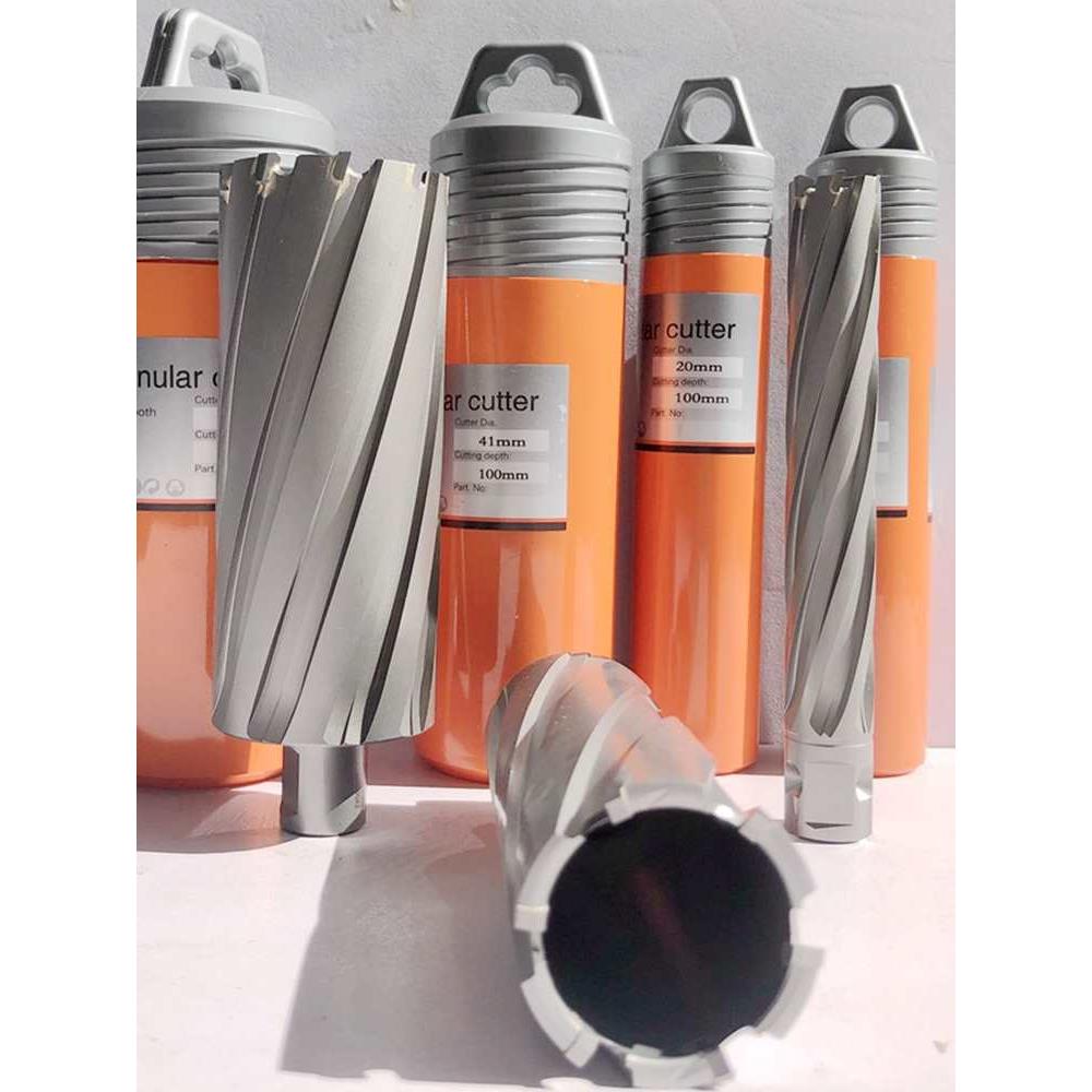 创HDF恒合金空心钻头力钻取芯钻钻磁9座钻开磁孔套料穴1426-8*100