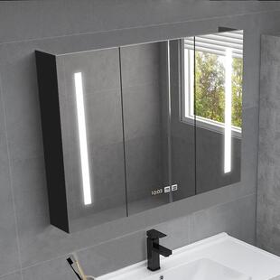 智能防雾实卫木约浴室柜镜柜ICF镜箱现代简防水生间梳妆镜带灯挂