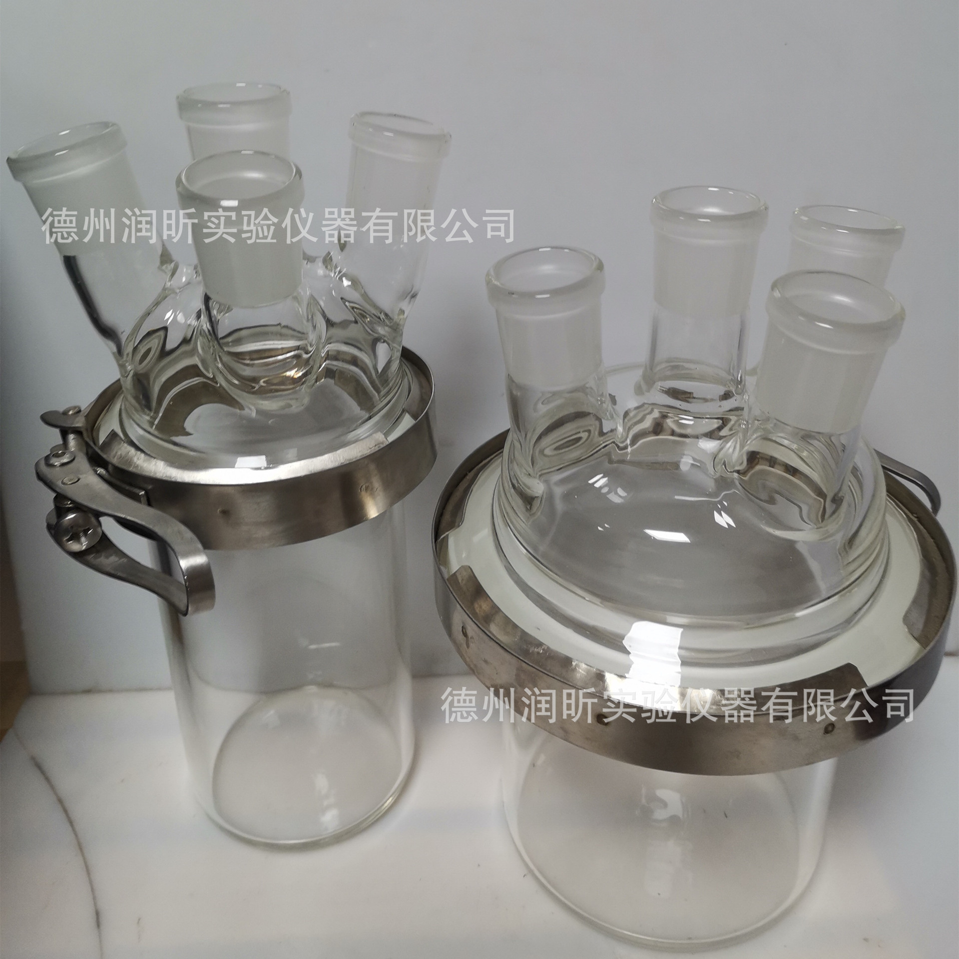 四口分体平底烧瓶500ml可定制